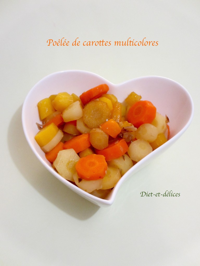 Poêlée de carottes multicolores