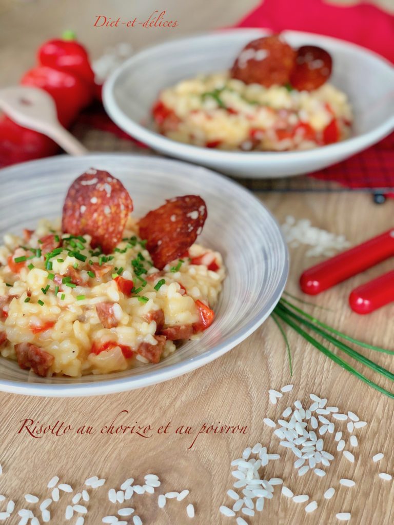 Risotto au chorizo et au poivron : Diet & Délices - Recettes dietétiques