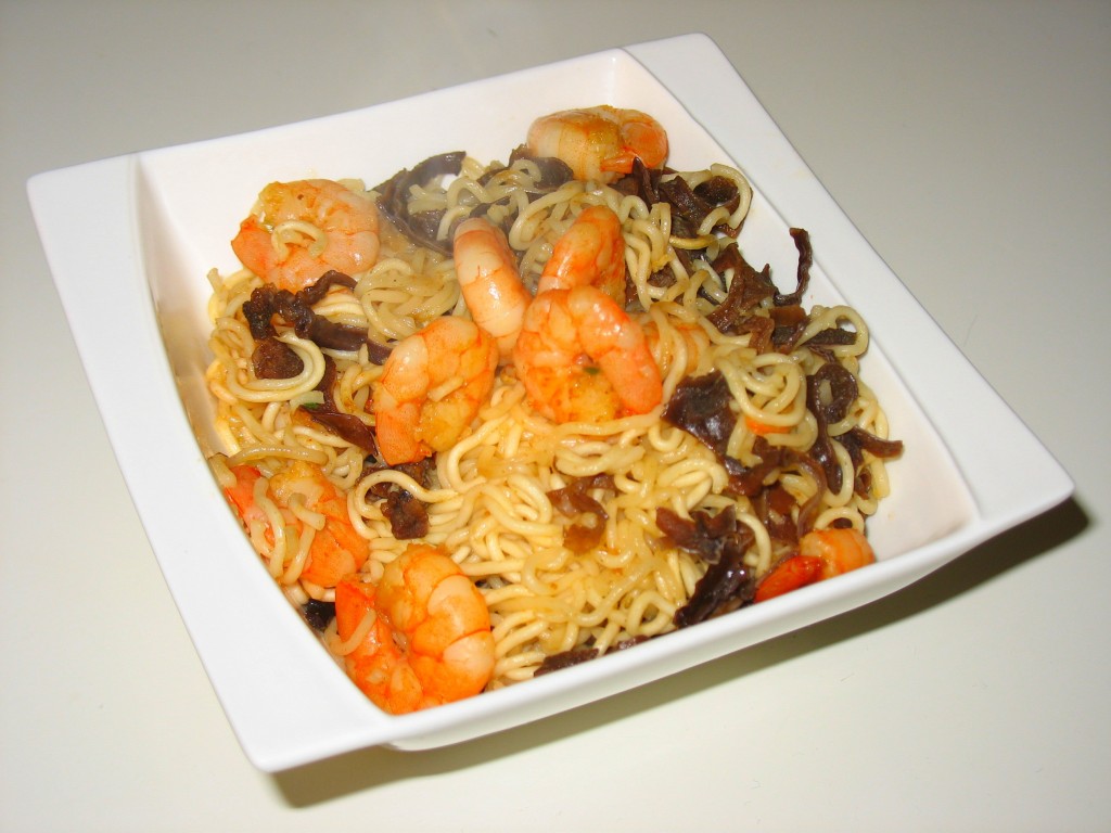 Nouilles chinoises aux crevettes et champignons noirs : Diet & Délices -  Recettes dietétiques