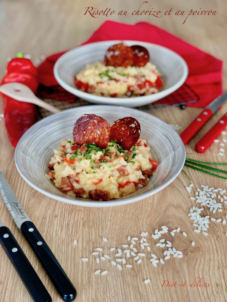 Risotto au chorizo et au poivron : Diet & Délices - Recettes dietétiques